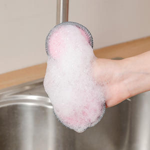 Esponjas de Limpieza Ovaladas Resistentes para Fregar Manchas Difíciles en Ollas, Fáciles de Limpiar, Almohadillas de Limpieza que No Dejan Rayaduras - Product Image 3