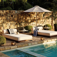 Chaises longues de jardin en aluminium, chaise longue de piscine, lit de jour extérieur, chaise de plage pliable, chaise longue de piscine