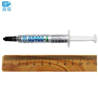 7 buah berat bersih 3 gram GD900-1 abu-abu 6.0w/m-k termal konduktif pasta minyak plester peredam panas senyawa abu-abu untuk CPU LED