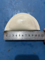 Machine automatique motorisée en acier inoxydable pour la fabrication de raviolis et de samosas, capacité de 4800 pièces/heure