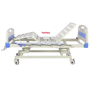 HOCHEY MEDICAL Mobilier hospitalier : <span class=keywords><strong>Lit</strong></span> médical manuel à 3 manivelles et Lits médicaux hospitaliers à 2 manivelles pour cliniques et patients - Product Image 2