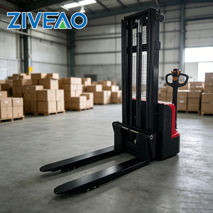 Chariot élévateur à palettes électrique ZIVEAO Walkie, capacité 1,5 tonne, avec mât duplex pour entrepôt - Product Image 2