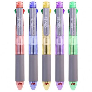 Manufacturer Wholesale Smooth Ballpoint <b>Pen</b> Plastic Multicolor Body with 4 <b>Color</b> Ink Custom Logo 0.5mm Writing Width Promotions - Product Image 2