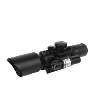Lunette de visée M9 3-10x42 rouge vert illuminée avec visée laser rouge Lunette de visée optique pour la chasse