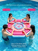 Table de Mahjong Flottante Personnalisée JW-622 en EVA, Table Pliante pour Divertissement Aquatique, Table en Mousse EVA pour Fêtes au Bord de la Piscine