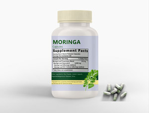 Yüksek kaliteli saf organik % Moringa yaprağı tozu kapsül saf doğal yeşil enerji Moringa kapsül - Product Image 3
