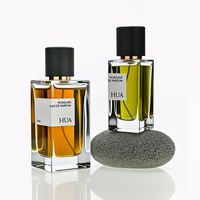 L'usine classique fabrique une nouvelle bouteille en verre de parfum à sertir rectangulaire clair vide 30ml 50ml 100ml bouteille de parfum avec couvercles design