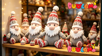 Jouet en peluche gnome mignon, figurine en peluche personnalisée pour cadeau de Noël, décoration de fête, jouet en peluche gnome