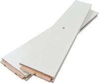 Porte coulissante en MDF, Kit pour porte de grange avec poignée et réservoir de 6,6 pieds, trous pré-perforés, montage facile, blanc, c-cadre, 35x36 pouces x 84 pouces