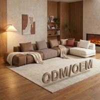 Canapé sectionnel minimaliste trois places en cuir véritable, structure en acier inoxydable durable, haute densité, pour appartement, hôtel, villa