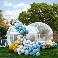 Cristal clair Igloo dôme bulle tente enfants maison amusante ballons gonflables transparents pour les décorations de fête ou de mariage