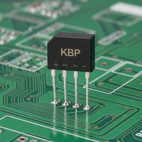 Rectificador de puente monofásico pasivado por vidrio KBP304G 400V 3A de montaje superficial para fuente de alimentación, 100% original, código de lote rastreable