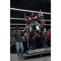 Fabrika Satışı Gerçek Boyutta Açık Hava Fiberglas Reçine Sanat Heykelleri Bumble Bee Robot Optimus Prime Transformer Stokta
