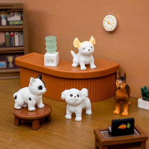 Figuras de Perros de Simulación, Accesorios para Cajas Sorpresa, Adornos Creativos para Micropaisajes, Mini Decoración para Autos con Figuras de Animales Pequeños - Product Image 3