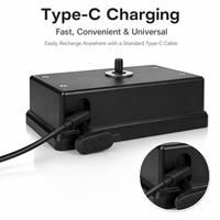 Caméra de recul magnétique avec batterie externe rechargeable 12V DC 9600mAh Li-ion, base à vis 1/4, moniteur sans fil pour camion, étanche