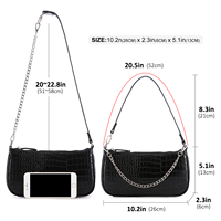 LOVEVOOK – petit sac à main en cuir PU à motif Crocodile pour femme, fourre-tout rétro classique, sacs à main à bandoulière