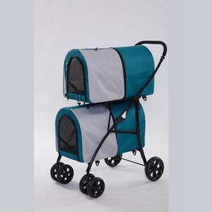 Passeggino per cani piccoli diretto in fabbrica con cestello portaoggetti e portabicchieri molto comodo per liberare le mani quando si esce - Product Image 2