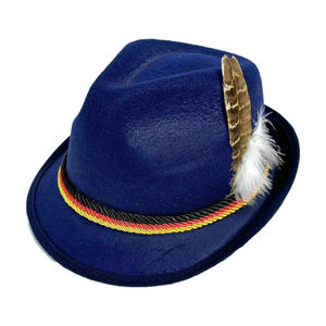 Chapeaux de fête d'Halloween Ecowalson Beer Maid avec plume Allemand Adulte Oktoberfest Dress up <span class=keywords><strong>Chapeau</strong></span> bavarois confortable pour rôle - Product Image 1