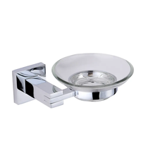 Set Aksesoris Kamar Mandi Modern 6 Buah dari Paduan Seng Berlapis Krom dengan Rak Handuk dan Rak Dinding
