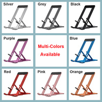 Support de téléphone portable universel en alliage d'aluminium, support pliable réglable portable en métal