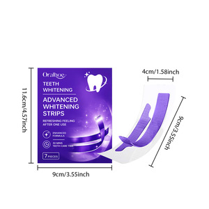 Tiras Blanqueadoras de Dientes Púrpuras Personalizadas Avanzadas, 14 Tiras, Blanqueamiento Oral Potente, Tiras Blanqueadoras de Dientes Púrpuras con Sabor a Menta - Product Image 4