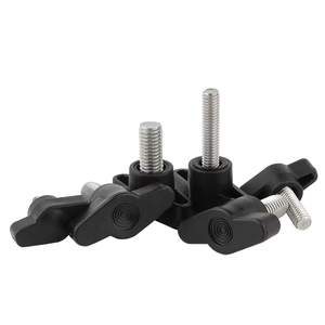 Vis de serrage à bouton en plastique de type T fileté M6 x 25 mm x 70 mm, vis à molette à aile, poignée en acier inoxydable - Product Image 5
