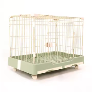 Yüksek kalite ağır tel çıkarılabilir örgü pedalı islak kuru köpek kafesi lüks nefes köpek evi ışıklık ile büyük köpekler için - Product Image 3