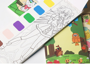 Peinture DIY à <span class=keywords><strong>l</strong></span>'<span class=keywords><strong>eau</strong></span>, livre <span class=keywords><strong>de</strong></span> peinture à <span class=keywords><strong>l</strong></span>'aquarelle, la princesse et le cheval blanc - Product Image 4