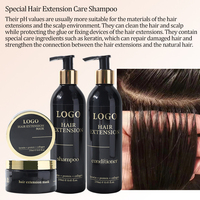 Perruque extension de cheveux naturels produits de soin shampooing ensemble logo personnalisé après-shampoing bio brillant doux réparation masque capillaire traitement