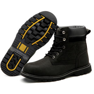 בנייה באיכות גבוהה גברים Nubuck פרה עור מגפי נעלי לעבודה S3 SRC - Product Image 3