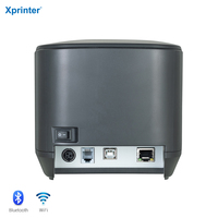 Printer Label Thermal Xprinter XP-Q833L Printer Barcode Populer 80mm Antarmuka USB LAN Printer Stiker Logo