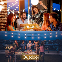 25ft 25 ampoule incassable G40 lumière pour jardin extérieur noël led chaîne incassable globe lumière