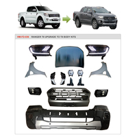 Convient pour Ford 2012 ranger T6 changer pour raptor kit de carrosserie phare antibrouillard grille de pare-chocs avant