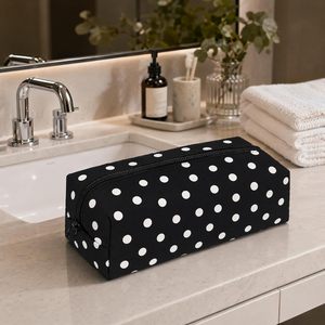 Sac de transport grande capacité à pois pour outils capillaires, pochette de rangement cosmétique de voyage compatible avec sèche-cheveux et <span class=keywords><strong>lisseur</strong></span> - Product Image 6