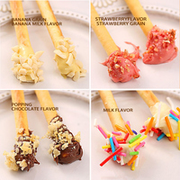 Sauce aux bonbons sautants au chocolat Cookies enrobés Stick Biscuits Biscuits et Chocolat Ladyfingers Biscuit Stick Dip Chocolat