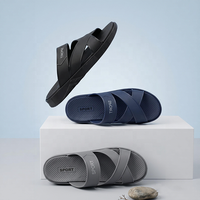 OLICOM Nouveau Design Claquettes de Sport OEM pour Hommes en EVA Antidérapantes Légères avec Soutien de la Voûte Plantaire pour Intérieur et Extérieur Été