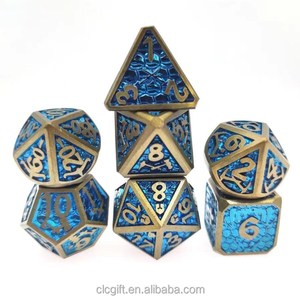 Magic Alchemy-Jeu de dés métalliques du MDN Donjons et Dragons, grands jeux de dés métalliques pondérés D & D pour MTG <span class=keywords><strong>RPG</strong></span> - Product Image 2