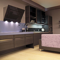 Armoire de cuisine en PVC économique, design moderne italien