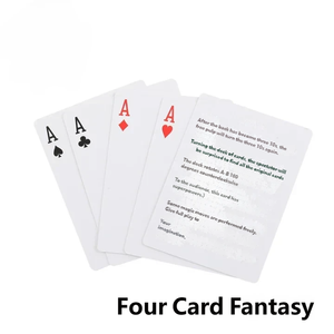 Jeu de cartes classique de transformation à 4 cartes, accessoire de magie, quatre 10s se transforment en as, cartes à jouer, jouet de magie - Product Image 1