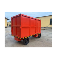 Carrito de Carga Eléctrico en Oferta, Carrito de Plataforma Eléctrico, Vehículo de Transporte para Obras de Construcción