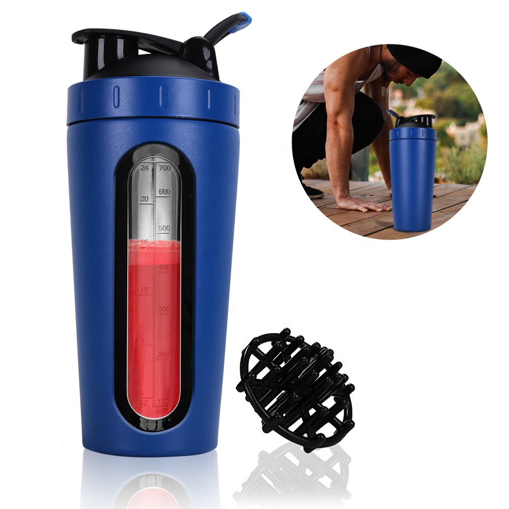 Заводская цена, экологически чистый шейкер, протеиновый шейкер, бутылка с видимым окном, оптовая продажа, Спортивная бутылка 700 мл