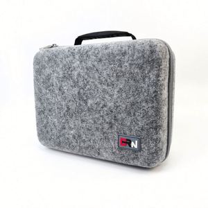 Custom Smell Proof Felt Cloth Percussion Muscle Fascia Massage Gun Storage Carrying Bag Mini <b>Hard</b> <b>Shell</b> EVA Massage Gun <b>Case</b> - Product Image 2