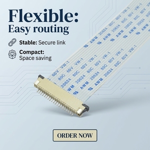 Câble plat flexible de type A, pas de 0,5 mm, 10P/20P/30P/40P/50P/60P, pour une intégration facile dans les assemblages d'électronique grand public - Product Image 3