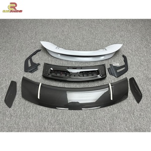 สปอยเลอร์หลังคาร์บอนไฟเบอร์แบบกึ่งแห้งสไตล์ GT3 สำหรับ Porsche Carrera S 992 992.1 ปี 2018-2024 ปีกหลังคาร์บอน อะไหล่ตกแต่งรถยนต์ - Product Image 5