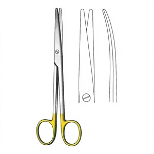 Ciseaux de précision chirurgicaux médicaux TC Gold à lame arrondie de 16 cm / 6-1/4 pouces - Product Image 1
