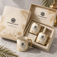 Boîte cadeau en papier carrée à double ouverture personnalisée, boîte d'emballage pour chocolats, dattes, pistaches et bonbons du Ramadan