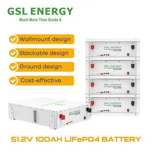 Gsl Energie Shenzhen Fabriek Prijs 5kwh 15kwh 20kwh Lifepo 4 48V Zonnebatterij 48V 200ah 10kwh Lifepo4 Batterij Lithium-Ion Batterij
