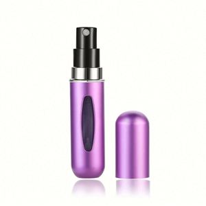Botellas de Perfume de Aluminio Unisex de 5 ml, Mini Botellas Recargables con Relleno Inferior, Pulverizador, Aceites Esenciales para el Cuidado de la Piel, Componentes de Plástico - Product Image 1