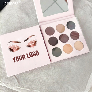 Palette di ombretti Vegan con etichetta privata con ombretto bianco personalizzato ad alta cromaticità naturale opaco brillante Glitter - Product Image 4