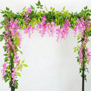 Decorazione di cerimonia nuziale Della Fabbrica 12PCS Per Sacchetto Romantico Bella Violet Attaccatura di Parete Artificiale Wisteria <span class=keywords><strong>Fiore</strong></span> - Product Image 6